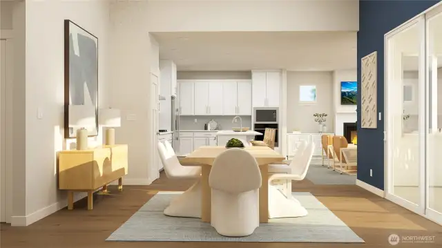 Dining off Covered Patio