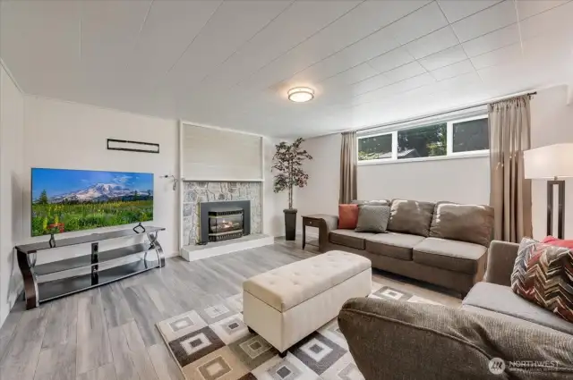 Lower-level rec room.