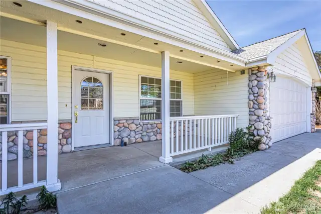 Covered front patio