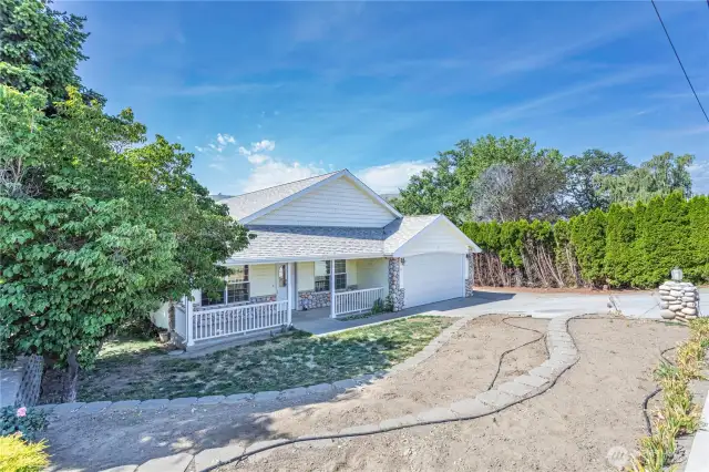 Tiered front yard