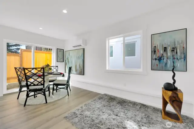 Spacious dining area with access to private, fully fenced yard - 8040 19th Ave NW, Seattle, WA 98117