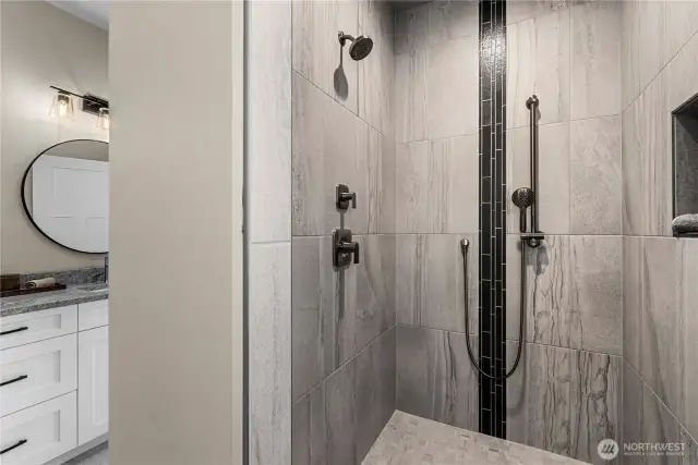 Primary Bath walk in spa shower