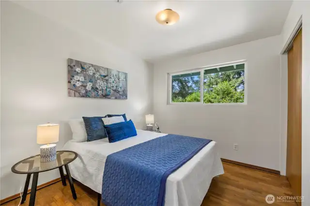 1st bedroom shares a full bath with the 2nd bedroom