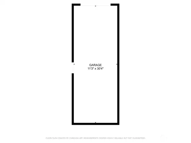 Floor plan of the detached building