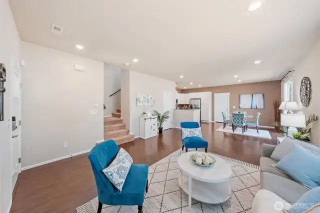 Tall ceilings give this space even more of an open feeling.