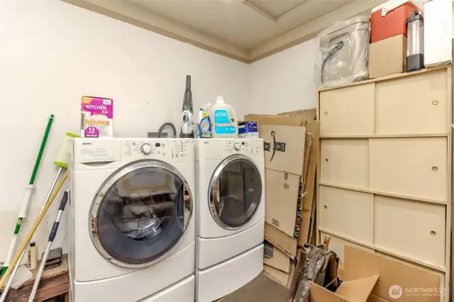 Laundry in garage