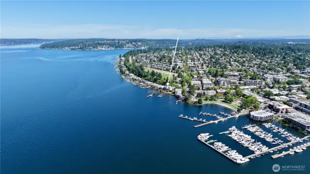 One block to Vibrant Downtown Kirkland!