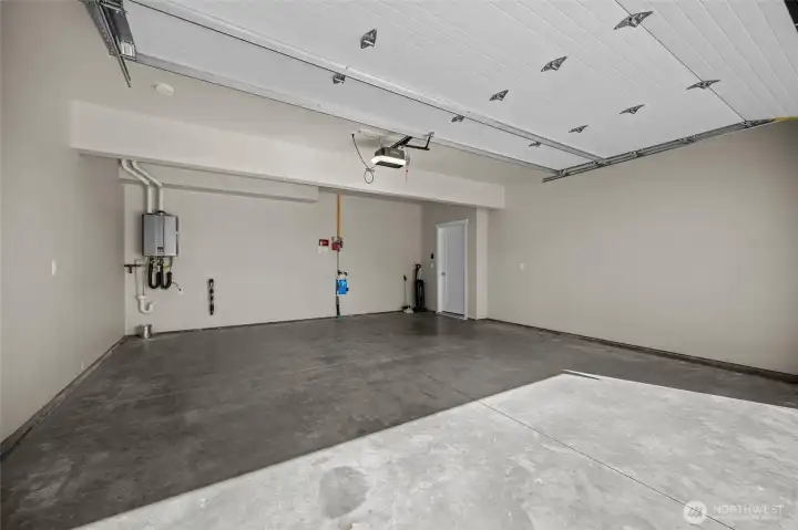2 car attached garage