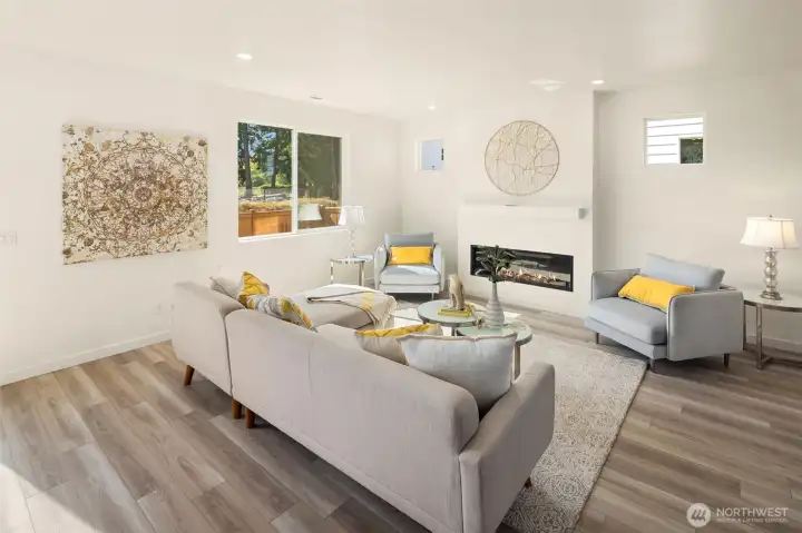 View of the Living Room area from the kitchen