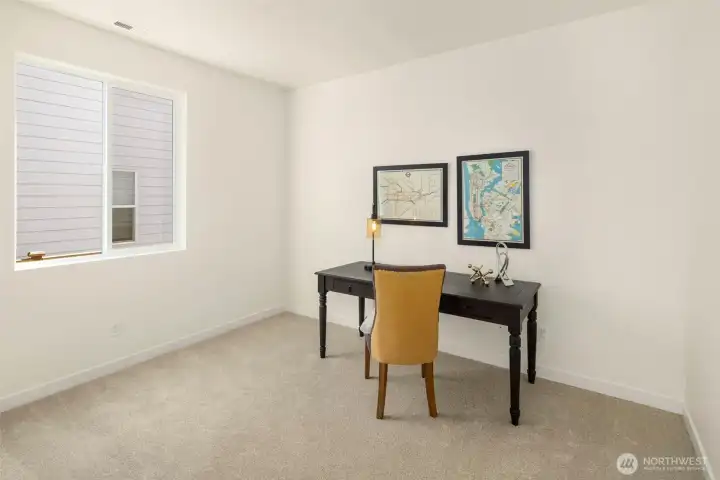 Main level Den or 5th bedroom depending on your needs