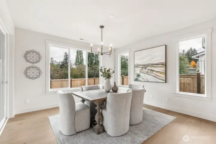 Interior photos are of the Sheridan model home at Maywood Heights. Same floor plan but colors and finishes will vary. Photos are for illustration purposes only.