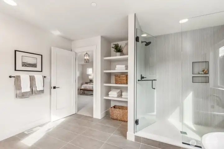 Interior photos are of the Sheridan model home at Maywood Heights. Same floor plan but colors and finishes will vary. Photos are for illustration purposes only.