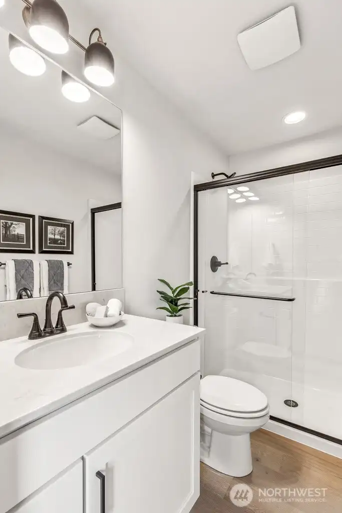 Interior photos are of the Sheridan model home at Maywood Heights. Same floor plan but colors and finishes will vary. Photos are for illustration purposes only.