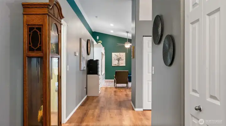 Hallway view from the front door