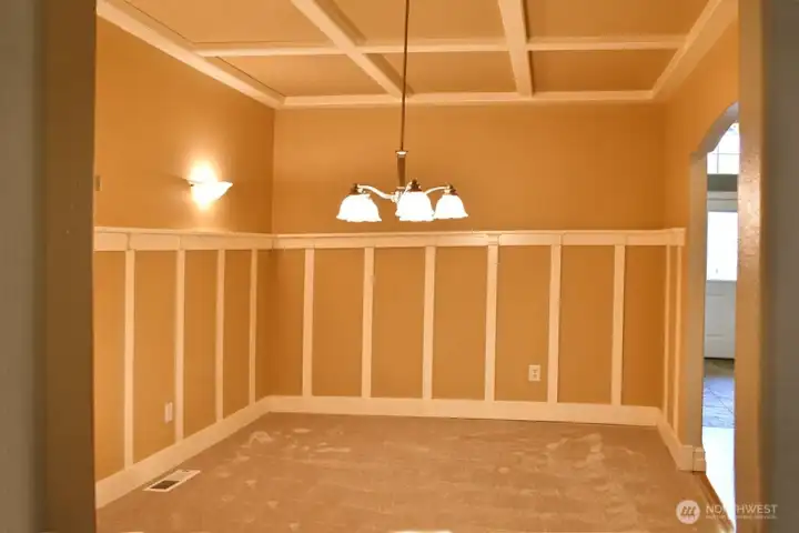 Dining Room w/detailed wainscot
