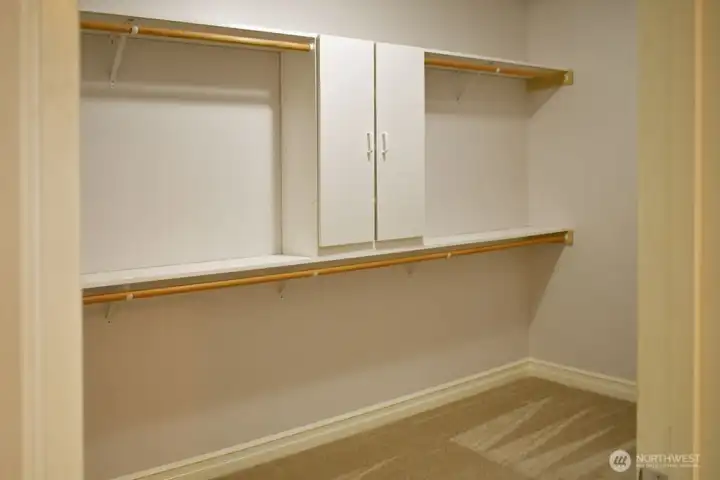 Primary Bedroom Large Walk0In closet