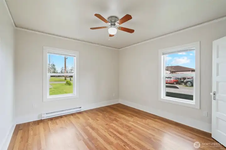 Bedroom 2, new windows installed.