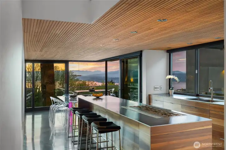 Open, light-filled design frames extraordinary lake and mountain views