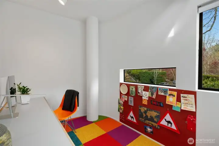 Room for a second bed or study area