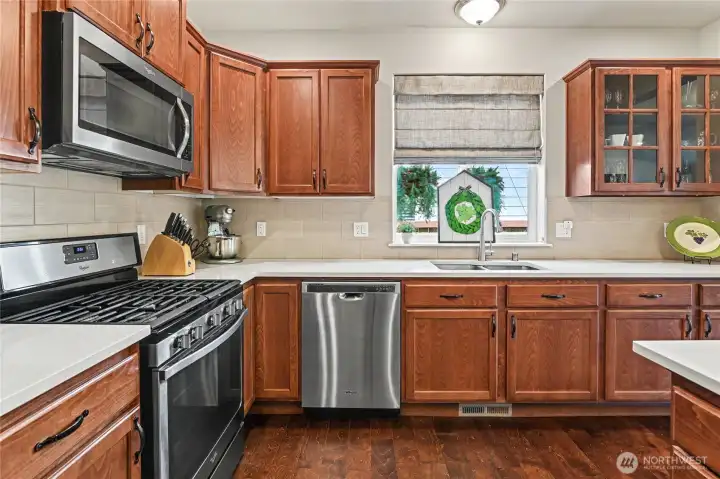 All stainless-steel appliances bought in 2019.