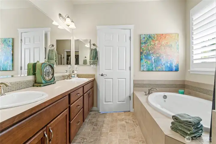 Primary bathroom.