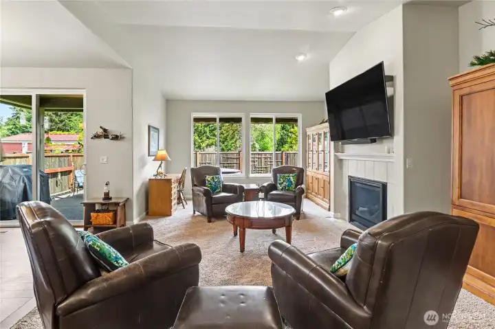 Huge windows allow great natural light.
