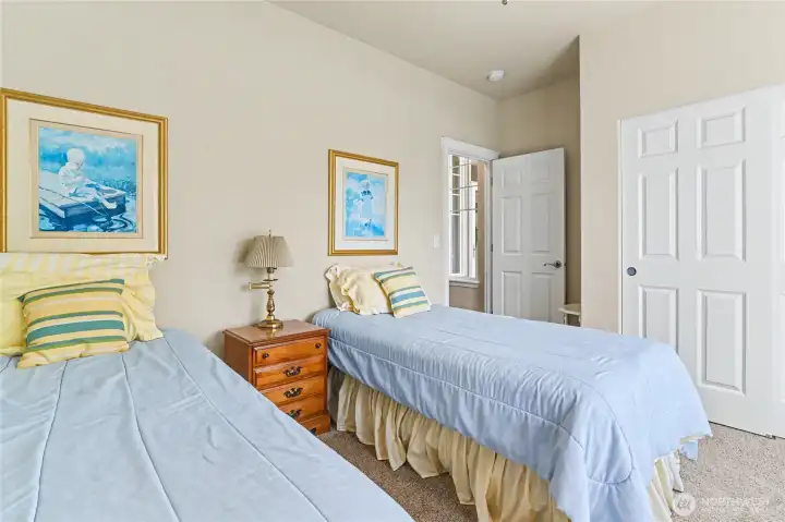 2nd bedroom is light and bright.