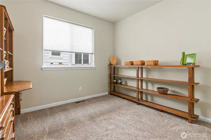 Office space but does have a closet and could be used as a 3rd bedroom.