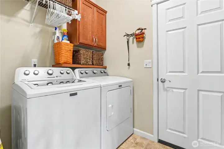 Laundry room. Washer and dryer are included.