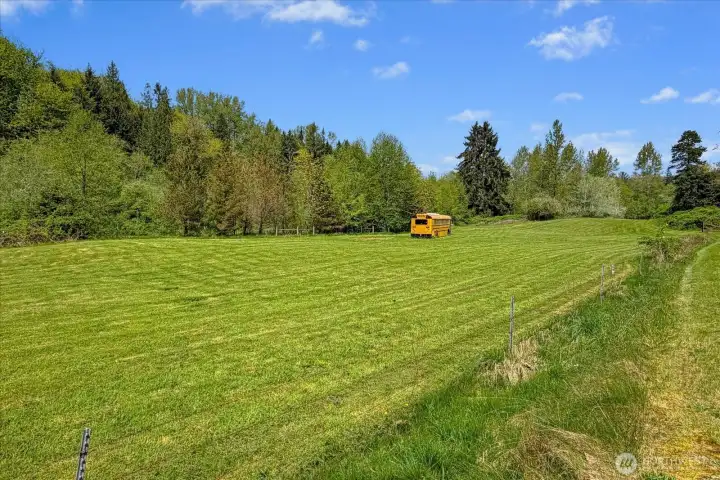 Extensive property featuring mature timber and a massive level pasture, offering endless possibilities for gardening, horses, or future outbuildings. Buses to be removed prior to closing.