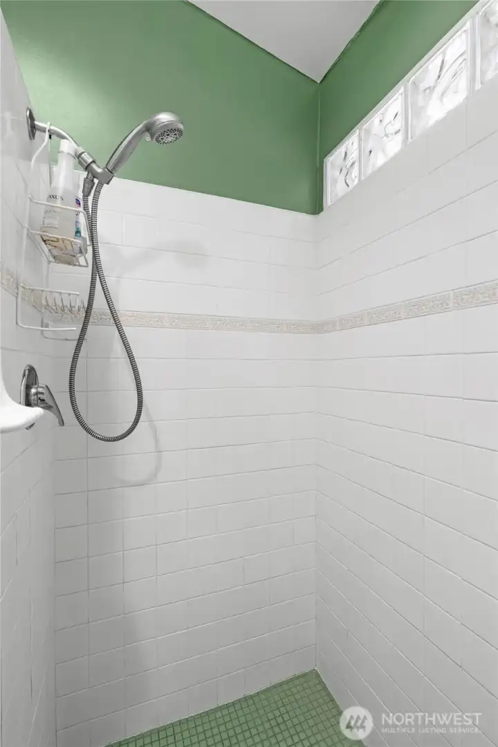 Guest Bathroom with wonderful tile shower