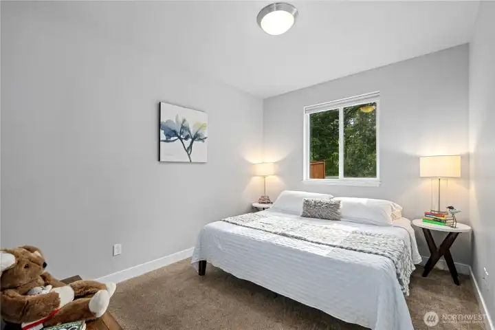 Main floor guest bedroom #3... All spacious with big closets!