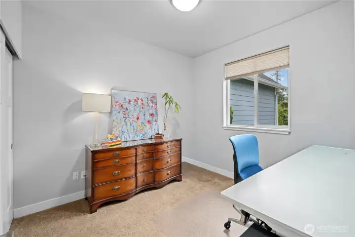 Main floor office/den off entryway.