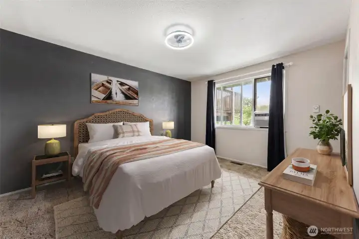 First bedroom staged