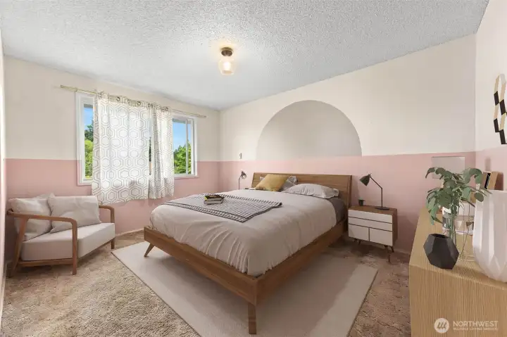 Second bedroom staged