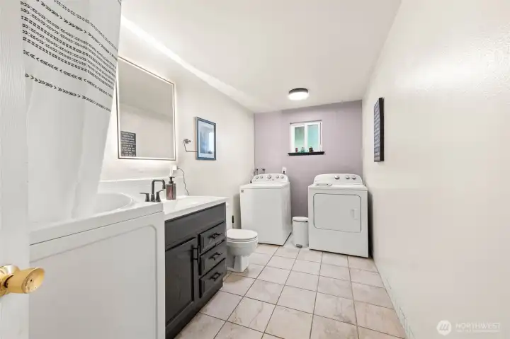 Third bath near bonus room