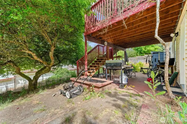 Side of deck