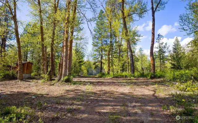 Lightly treed for the perfect amount of shade and wildlife.