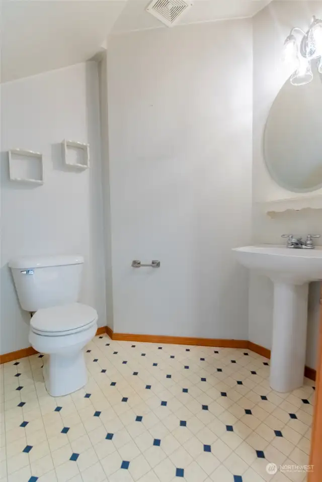 Main floor powder room