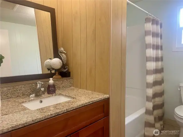 both bathrooms have tub and shower