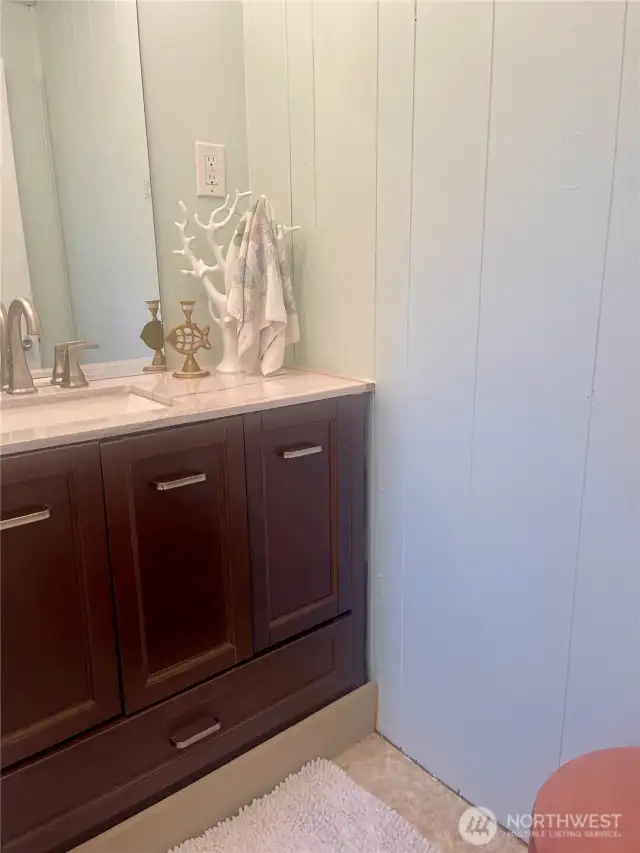 new counter tops in bathroom