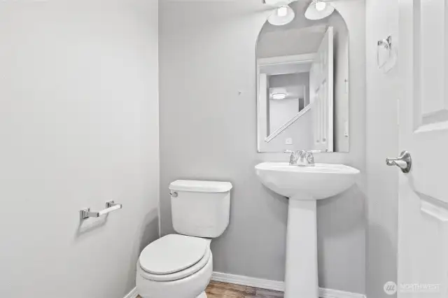 Half bathroom on main floor
