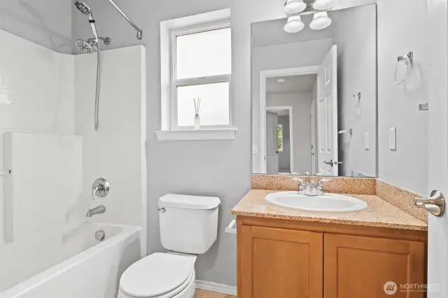 full bathroom upstairs