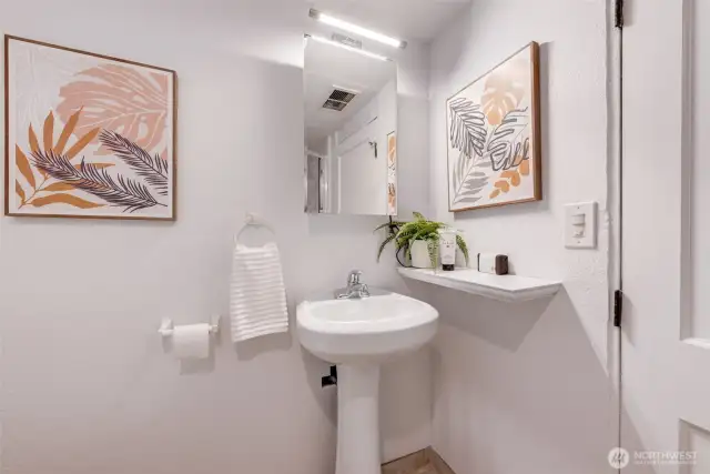 Lower level Pedestal Sink