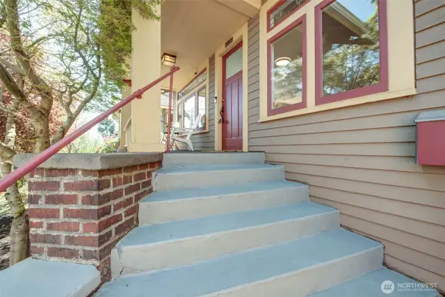 Different angle of Porch & Front Door