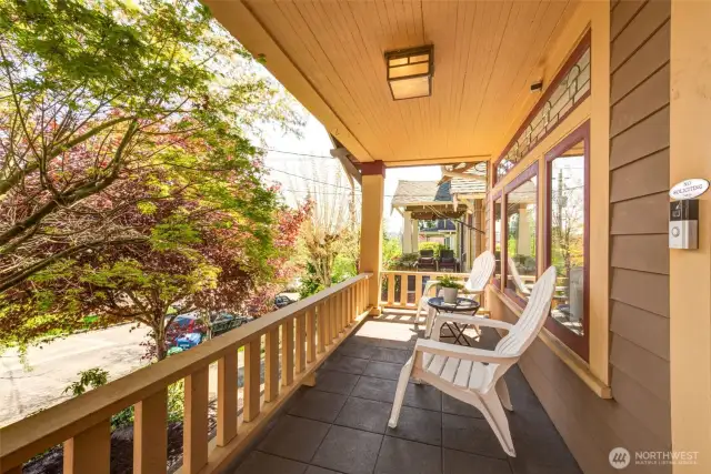 Comfortable Lazy Front Porch to relax on.