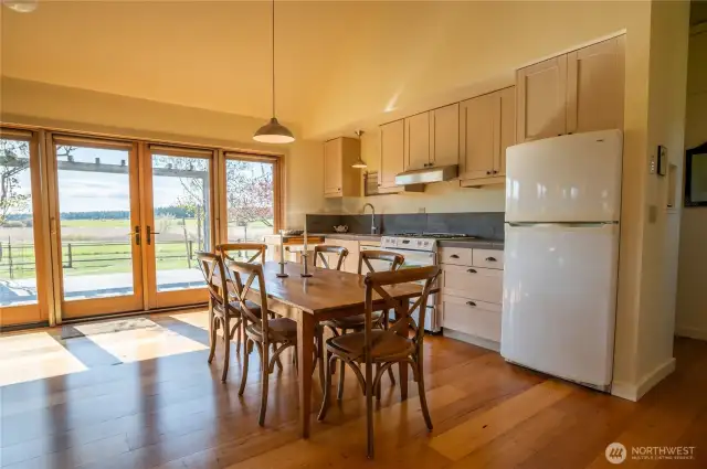 Dining and kitchen area