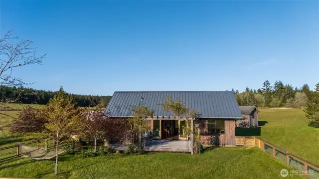 SW side of home, enclosed garden