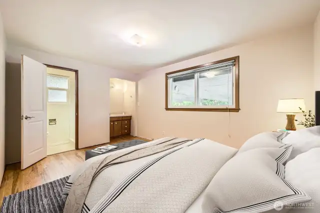 Primary Suite Virtually Staged