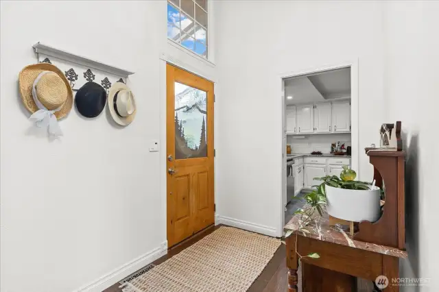 Freshly painted inside, large entry